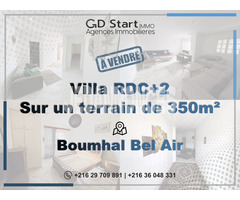 Villa de 510 m² Bâti sur un terrain de 350 m² à Boumhal Bel Air