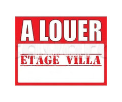 A louer étage d'une villa neuf.