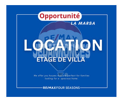 Location d'un Étage de Villa à La Marsa