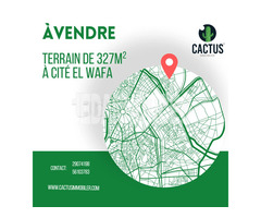 À vendre Terrain de 327m² à Cité el Wafa,Nabeul