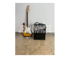 guitare electrique + ampli + cable