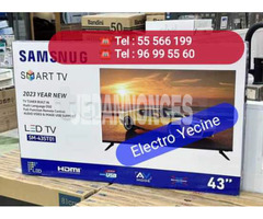 ☎️ Tel : 55 566 199 ☎️ Tel : 96 99 55 60
✅ Tv 43 pouce Samsung Copie 
✅ Livraison et installation