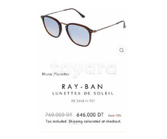 lunette de soleil Ray Ban Miroir Couleur Argent