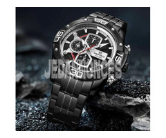 NAVIFORCE – montre chronographe analogique à Quartz pour hommes, avec Bracelet en acier inoxydable N