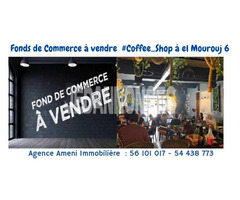 A vendre Fonds de Commerce  Coffee Shop à #EL_Mourouj_6.