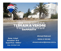 A vendre un terrain à Gammarth