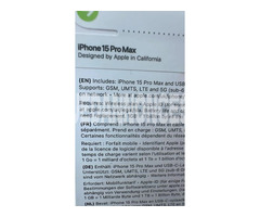 IPhone 15  pro max 250 GB cacheté européen