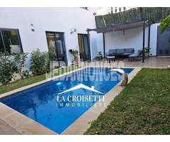 Duplex avec piscine s3 meublé à ain zaghouan nord Mdl0623